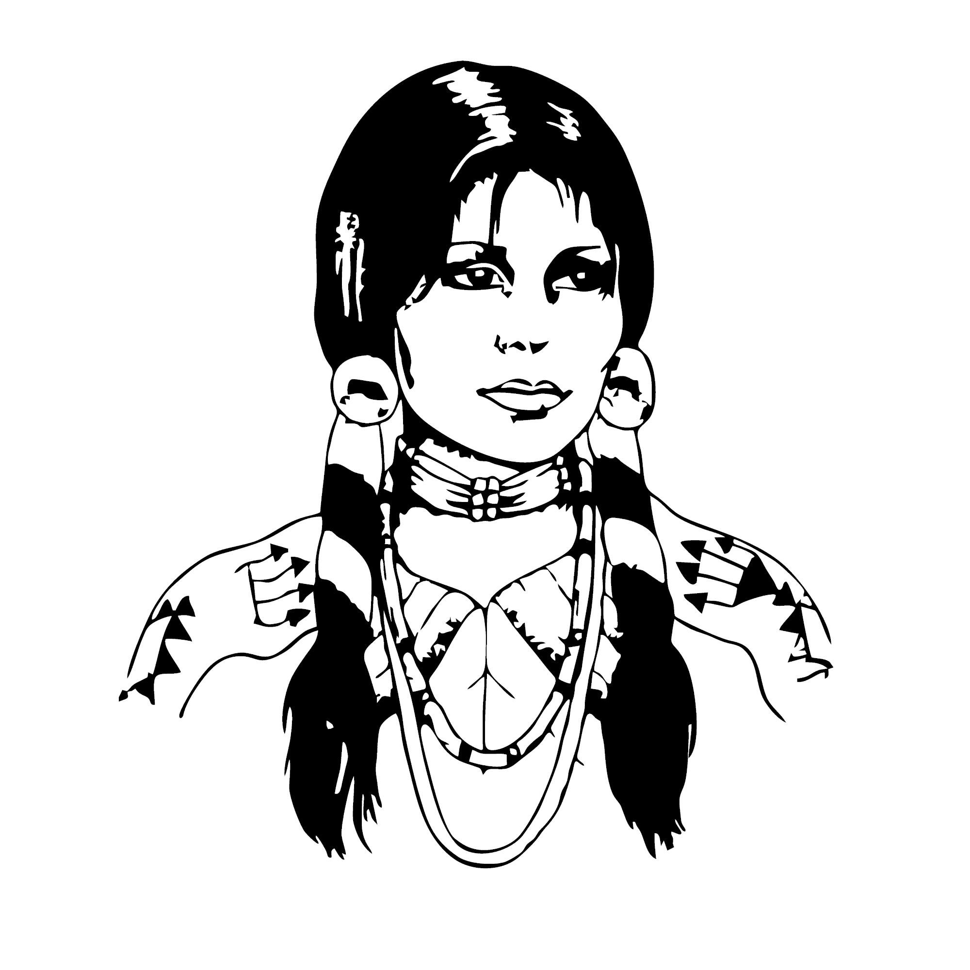 Indianerfrau Squaw